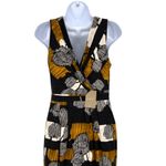 Deletta  Anthropologie Abstract Print Sleeveless V-Neck Dress Size Small NWT Photo 6