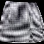 Wild Fable black and white Gingham plaid high waisted mini shirt size 2 Photo 0