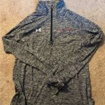 Under Armour  Black and Gray Bruins Quarter-Zip Pullover Photo 0