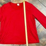 Soma Red Long Sleeve Scoop Neck Sleep Shirt XXL Photo 4
