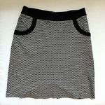 Merona Black Cream Polka Dot Pencil Skirt Size 10 Photo 2