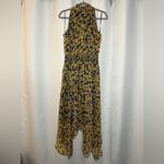 Sam Edelman Floral Yellow and Black Smocked High Waist Dress 8 Photo 2