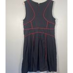 Eshakti ‎ Dress 18W Black Red Embellished Midi Retro Mod Rockabilly Fit Flare Photo 3