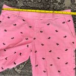 Lilly Pulitzer  White Label 8 Pink Corduroy Terrier Dog Embroidered Crop Pants Photo 4