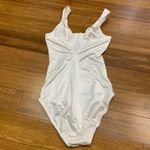 Bali 8376 White Full Support Full Coverage Longline Bra Bodysuit Size 34C Satin Photo 3