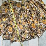 Free People We The Free Cool Meadow Midnight Combo Long Balloon Sleeves Boho Slouchy Top L Photo 4