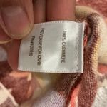 Garnet Hill 100% Cashmere Floral V Neck Sweater Top XS Autumn Colors Photo 3