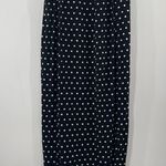 Free People NEW  Midi Skirt Size 2 Cutie Crossing Black Polka Dot Ruched NWOT Photo 2