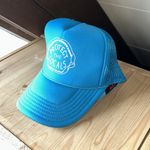Protect the locals sea life shark tooth teal blue trucker hat Photo 3