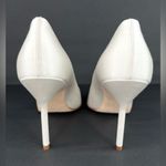 Manolo Blahnik BB 120mm White Satin Sexy Stiletto Heel Pumps Size EU 40.5 Photo 5