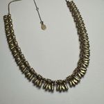 Loft Pink Clear & AB Aurora Borealis Rhinestone Gold Tone Necklace Photo 13