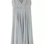BHLDN ‎ Gray Silver Eva Chiffon Bridesmaids Maxi Dress Photo 1