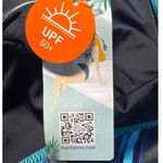 Charmo Swimsuit One Piece Athletic Training Blue Marble UPF 50+ Womens Photo 2