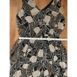 Gorgeous womens 100% Silk Floral Maci Dress Sz L Black Size L Photo 3