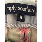 Simply Southern  Elephant Cotton Chino Shorts 3" inseam Size Women's 4 Photo 2