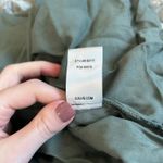 Lulus  Simpler Times Sage Green Floral Print Tiered Maxi Dress Smocked Size M Photo 9