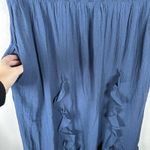 Free People NEW  Bring The Romance Navy Blue Midi Maxi Dress Handkerchief Hem Med Photo 2