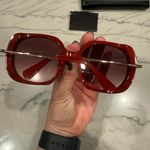Max Mara Malibu9 MM0079 Sunglasses Deep Red NWOT Photo 4