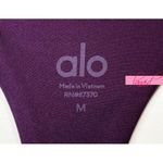 Alo Yoga Alo Airlift Fly Dress Dark Plum Purple Padded Open Cut-Out Cutout Back Mini M Photo 6