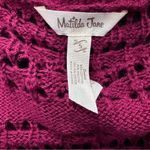 Matilda Jane  Size Small A Stitch in Time Maroon Cardigan Duster‎ Sweater Knit Photo 5