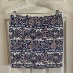 Chelsea & Theodore Blue/Pink Print Quilted Skirt Small Photo 0