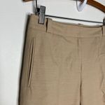 Loft  Julie textured tan cream trousers dress pants womens size 2 business casual Photo 1