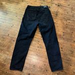 American Eagle  black Mom straight size 2 high waist jeans Photo 2