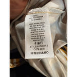 Orange Creek Women's  Midi Dress M Yellow Gray Striped Photo 5