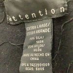 Attention  sequence black v-neck sweater size extra large Preowned Photo 2