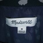 Madewell  M Navy White Sheer Layered Top Photo 4