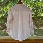 Go Silk Women's Light PInk 100% Linen Long Sleeve Button Down Shirt Size S Photo 1