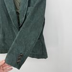 Vintage Green Ribbed Corduroy Cotton Blazer Jacket Women Size 14 Photo 5