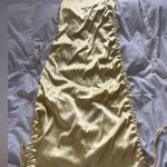 LIONESS Butter Yellow  Drawstring Maxi Dress Photo 0