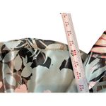 Linea Donatella Linea Donnella Tropical Black Floral Satin Feel Mermaid Maxi Slip Dress L Y2K Photo 10