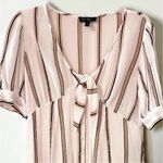 Jessica Simpson Women’s Striped V-Neck Puff Sleeve Mini Dress Photo 5