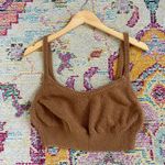 Reformation brown broucle cropped top Photo 0