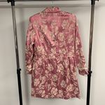 Bisou Bisou Vintage  Pink & Cream Floral Tapestry Coat Size 4 Photo 4