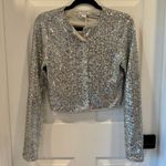 Good American NWT Silver Sequin Cardigan Holiday New Years Eve Party Photo 2