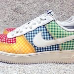 Nike Air Force 1 QS Low Gingham Pack - Multicolor W women’s size 12 men’s 10.5 Photo 0