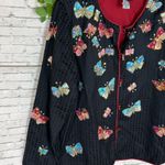 Vintage Indigo Moon Black Butterfly Appliqué Sequin Jacket Size XL Photo 1