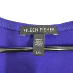 Eileen Fisher  Size Large Royal Blue Indigo 100% Silk Tank Top Classic Photo 2