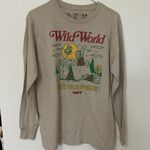 Neff Wild World Tan Beige One with Nature Women’s Long Sleeve Size Small New Photo 0