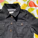 Vtg Kikit Jeans Washed out black denim jean jacket Size M Photo 1