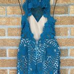 Saylor Free People X Teal Presley Lace Mini Dress medium Photo 5