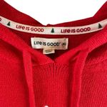 Life is Good Red Holiday Dog Hoodie Christmas Sweater Size XL Photo 4