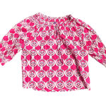 Ro's Garden Havana Pink Geometric Print Blouse Women's Size M Size M Photo 0