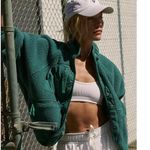 Free People Movement Hit The Slopes Fleece Teddy Jacket Bright Forest Medium Photo 2