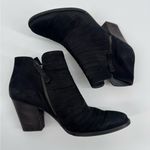 Paul Green  Malibu Sliced Zip Bootie Black Nubuck Leather Ankle Sz 10 EU40.5 Photo 11