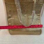 New. Mary Kay 50th Gold Expandable Zipper/Flash tote shopping bag Tan Photo 13