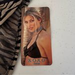 XOXO NWT vintage zebra print bikini bottom dead stock size small made in USA Photo 1